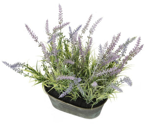 Artificial 28cm Purple Lavender Plant - Closer2Nature