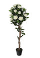 Artificial 4ft Ivory Rose Tree - Closer2Nature