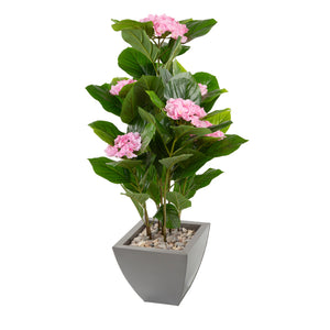 Artificial Pink Hydrangea Tree