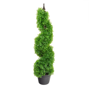 Artificial 3ft Boxwood Spiral Tree - Closer2Nature