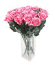 Floral Elegance Artificial 48cm Single Stem Gift Wrapped Pink Rose - Closer2Nature