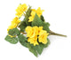 Artificial 24cm Yellow Begonia Plug Plant - Closer2Nature