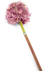 Artificial 89cm Single Stem Purple Allium - Closer2Nature