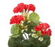 Artificial 24cm Red Zonal Geranium Plug Plant - Closer2Nature