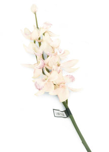 Artificial 84cm Single Stem Pale Pink Cymbidium Orchid - Closer2Nature