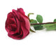 Artificial 72cm Single Stem Fully Open Magenta Rose - Closer2Nature