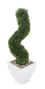 Artificial 2ft Grass Spiral Topiary - Closer2Nature