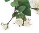 Artificial 87cm Single Stem Ivory Spray Rose - Closer2Nature