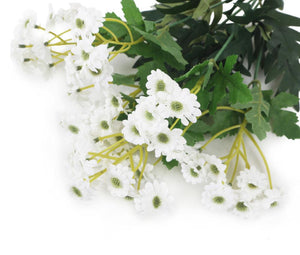 Artificial 32cm White Daisy Plug Plant - Closer2Nature