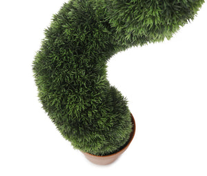 Artificial 2ft Grass Spiral Topiary - Closer2Nature