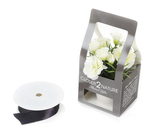 Artificial 15cm White Carnation Plant with Gift Box - Closer2Nature