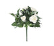 Artificial 26cm Mulberry Pink and White Rose Plug Plant Collection - Closer2Nature