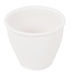 White Collection 16cm Curved Round White Plant Pot