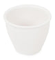 White Collection 16cm Curved Round White Plant Pot - Closer2Nature