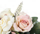 Artificial 30cm Cream and Pale Pink Rose Arrangement - Closer2Nature