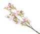 Artificial 129cm Single Stem White and Pink Tipped Japanese Cherry Blossom - Closer2Nature